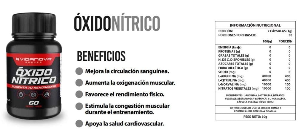 Óxido Nítrico 1000 mg