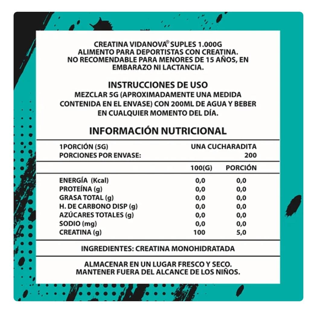 Creatina PRO Monohidratada Micronizada 1kg