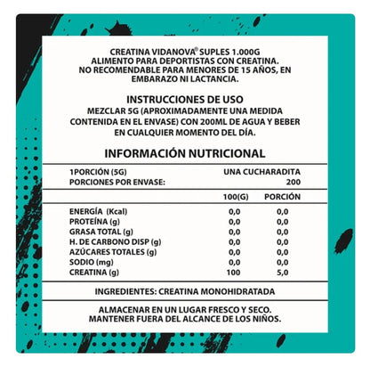 Creatina PRO Monohidratada Micronizada 1kg