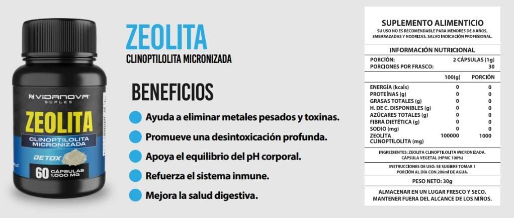 Zeolita 1000mg